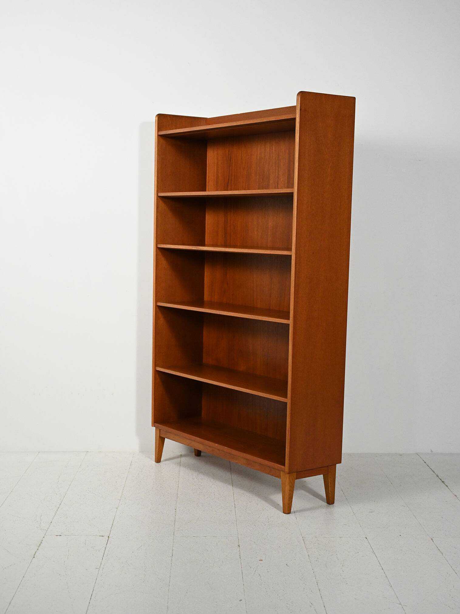 Scandinavian teak bookcase by Ferdinand Lundquist, 1960s