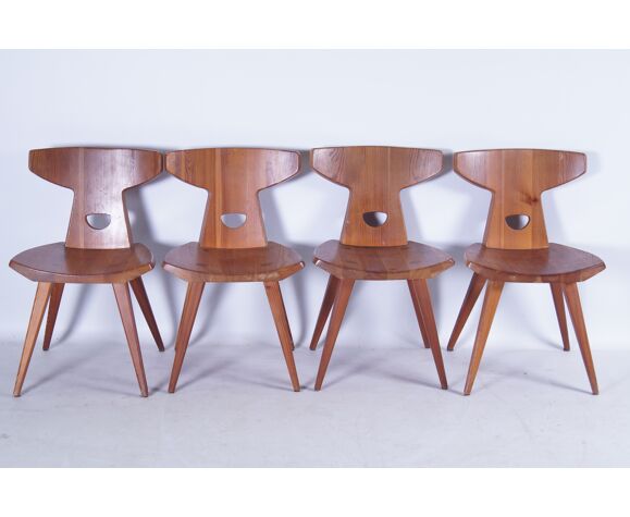 Chaises de salle à manger jacob kielland-brandt des années 1960 pour i. christiansen ensemble de 4