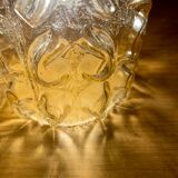 Vintage amber glass tulip walker