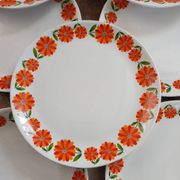 13 assiettes plates vintages Moulin des Loups