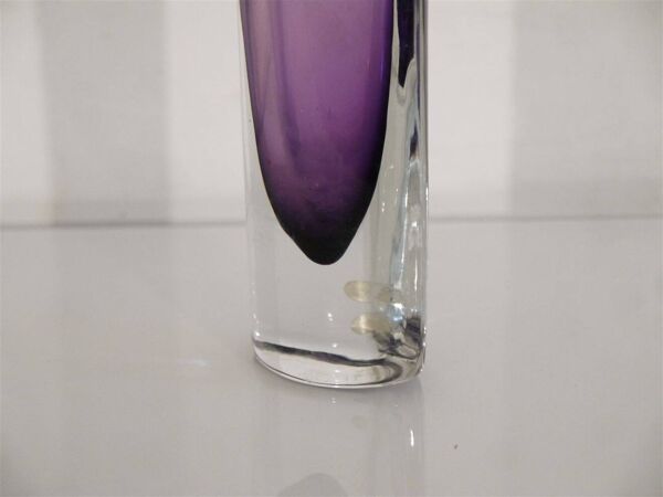 Vase scandinave sommerso violet 1960