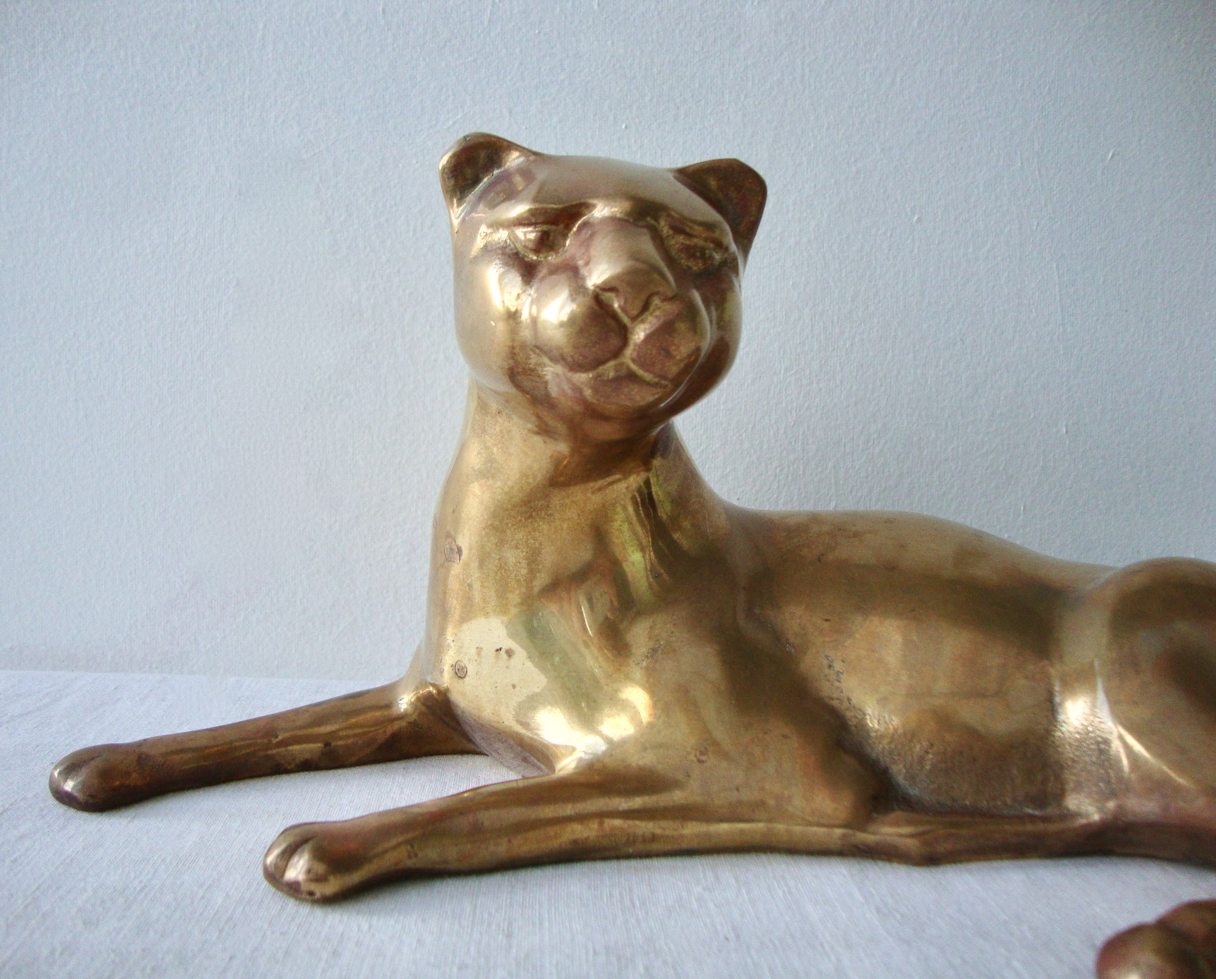 Brass lioness