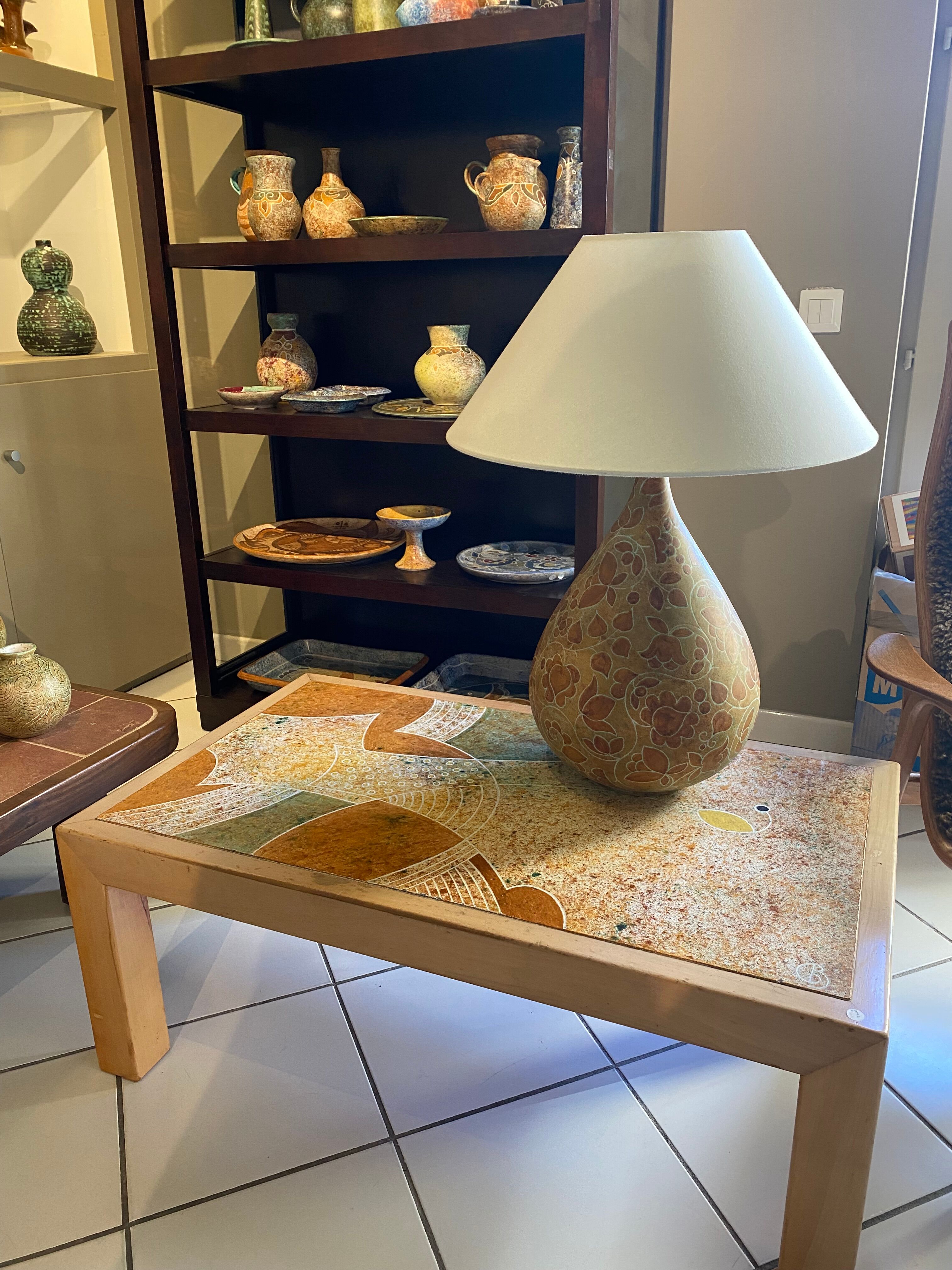 Ceramic coffee table Bernard Buffat