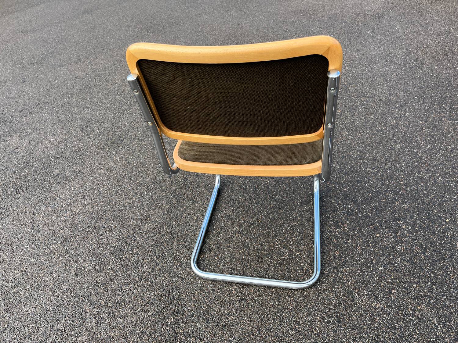 Vintage chaise cesca de marcel breuer b32 tissu