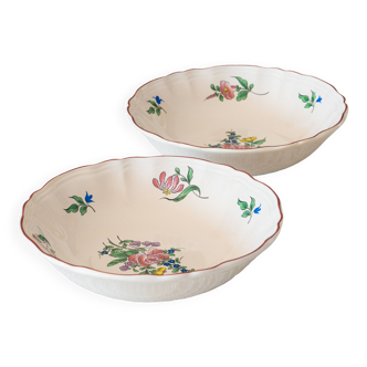 2 bowl plates KG Lunéville Réverbère