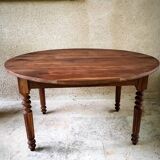 Round dining table.