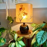Sandstone ball lamp by Guy Baudat, vintage ceramic