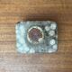 West German pottery box, fat lava WGP from the mid-century with lid, 1960s.