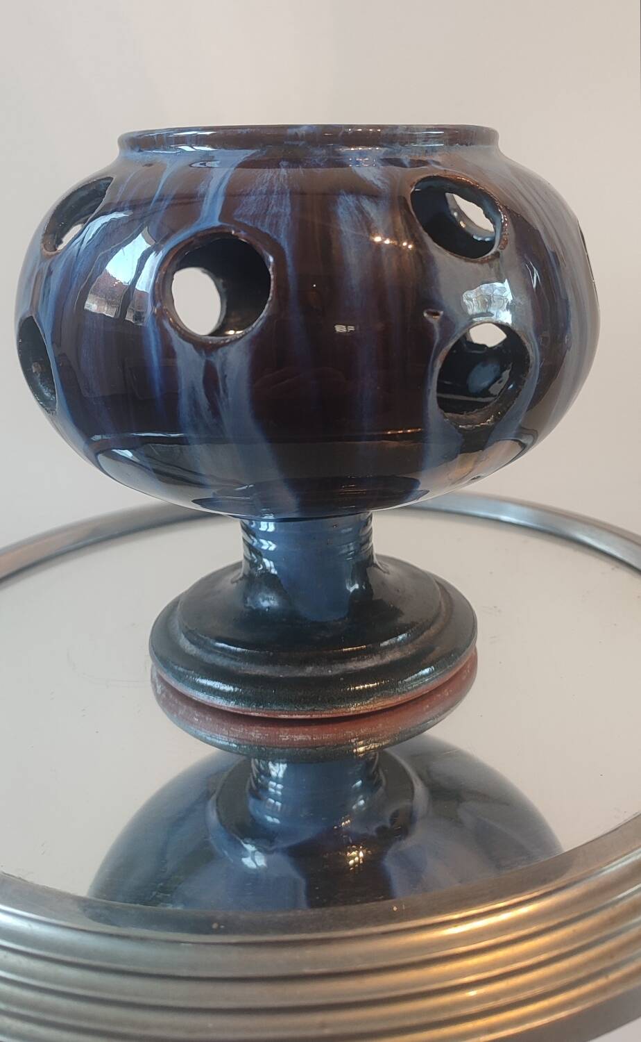 Vintage ceramic crocus pot