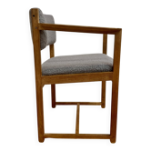 Oak chair design and scandinavian stamp 1950.