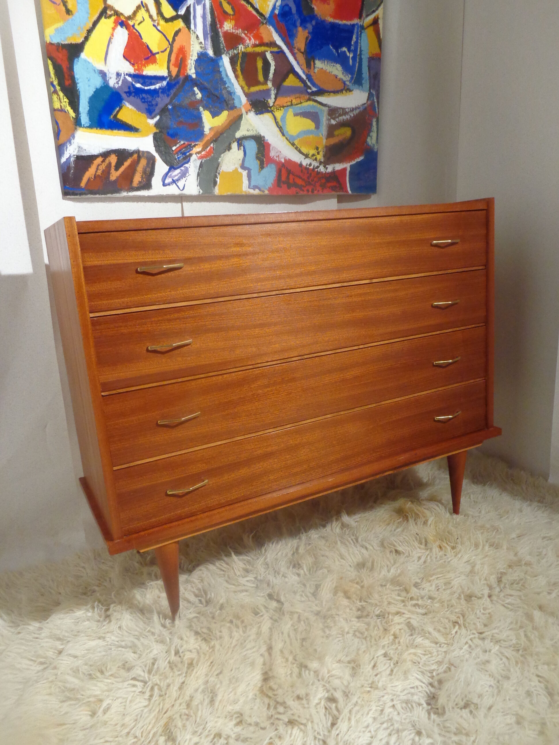 Vintage chest of drawers from the 60s teak
