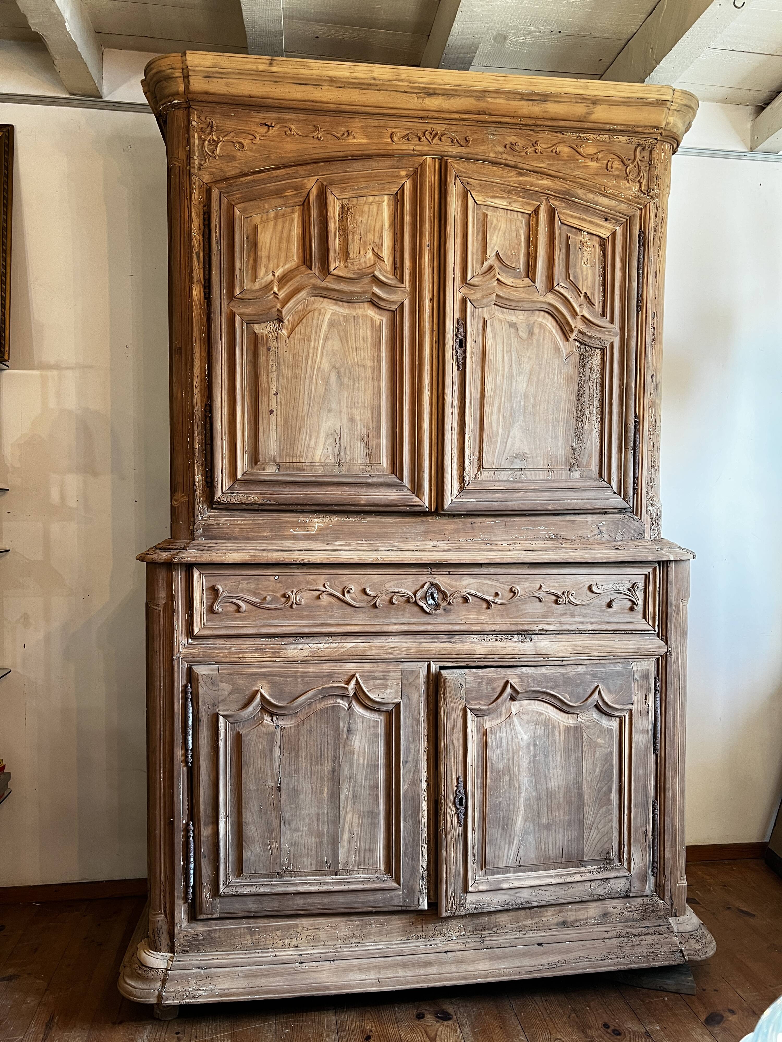 Two bodies cherry wood buffet