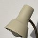 Vintage articulated industrial beige metal desk lamp