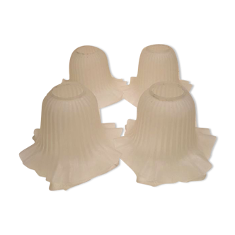Lot 4 opaline tulip globes