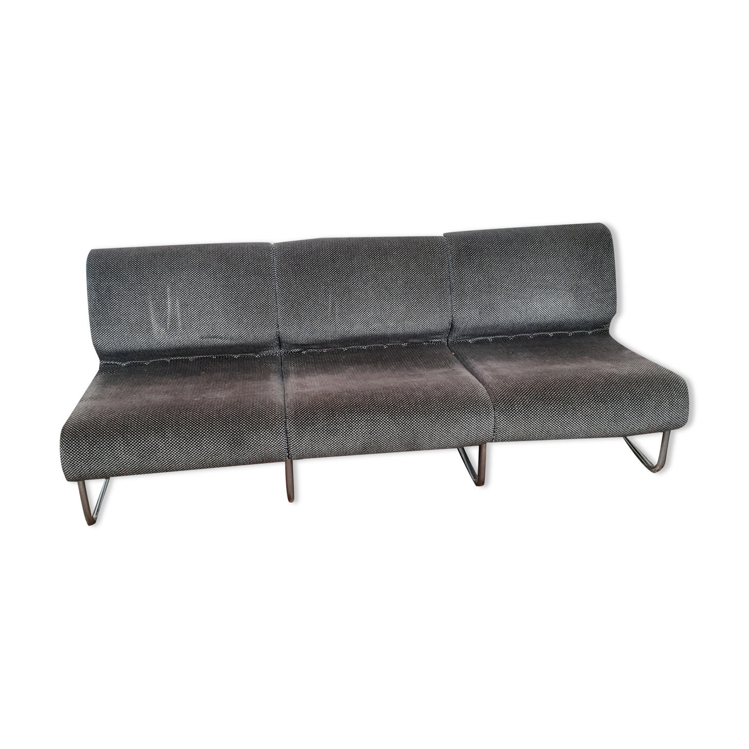 Tubular bench 1970 vintage design