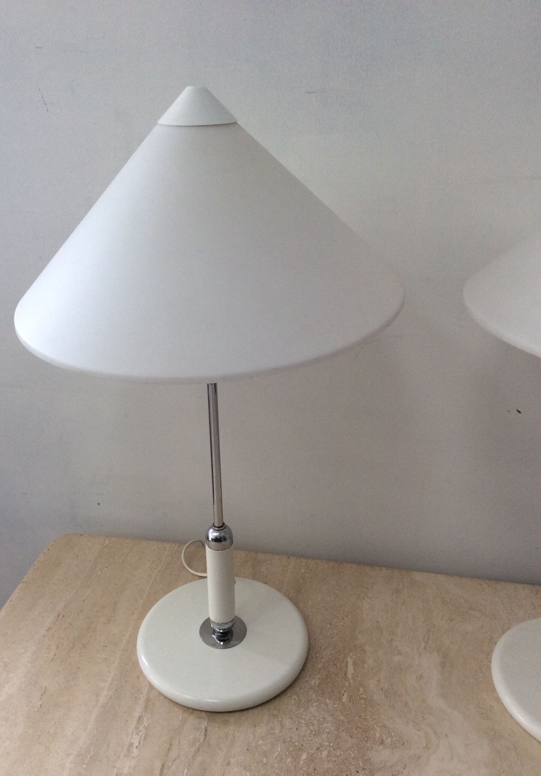 Pair of Aluminor lamps from the 70s
