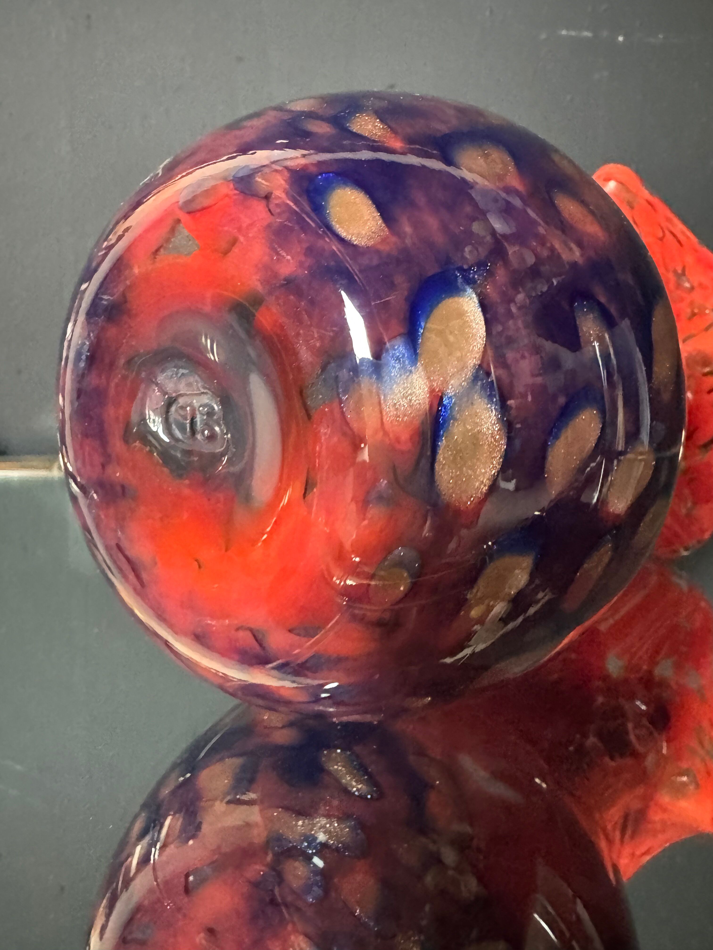 Vase verre de Murano années 70