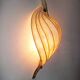 Lampe murale décorative Organic Light Sculpture, branche de bouleau et papier