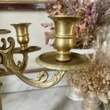 Golden bronze chandelier