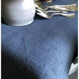Old Harvest Tablecloth in Pure Hemp Dyed Dense Grey