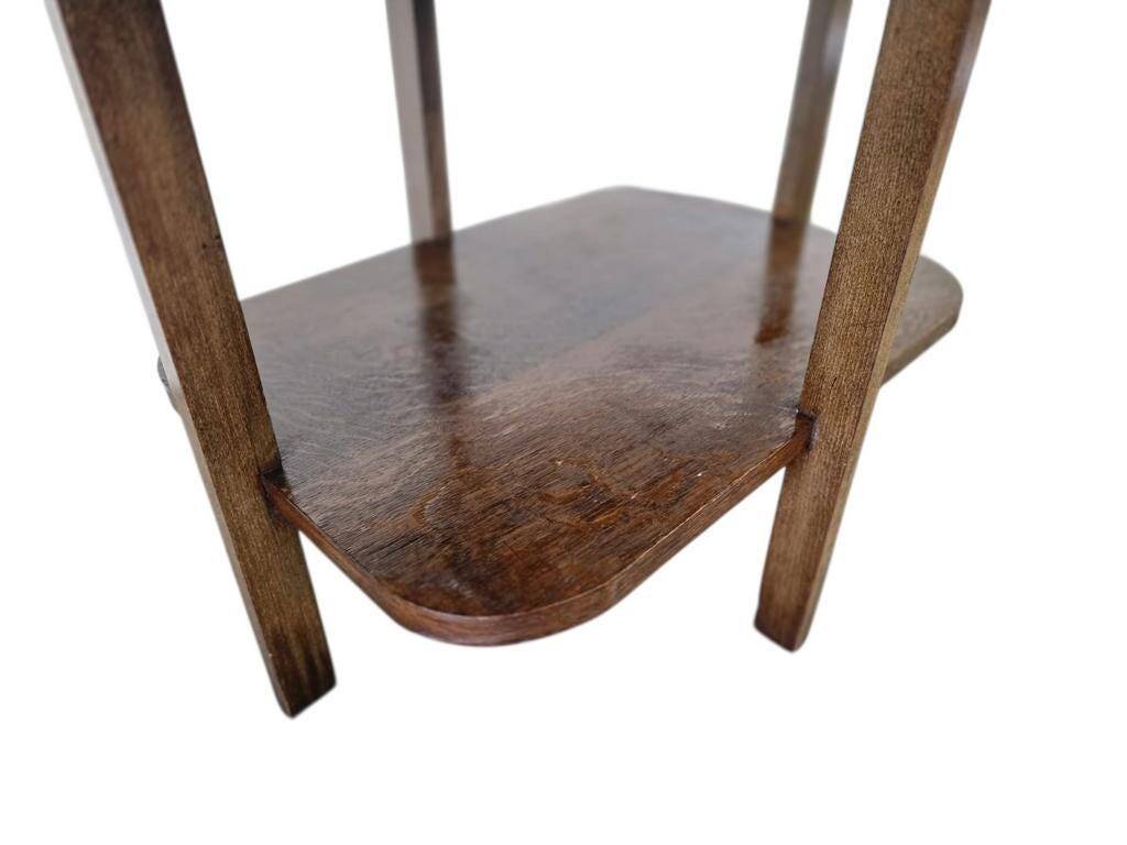 Table d'appoint art déco vintage en bois