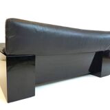 Knoll Brigadier 2 seater leather sofa by Cini Boeri