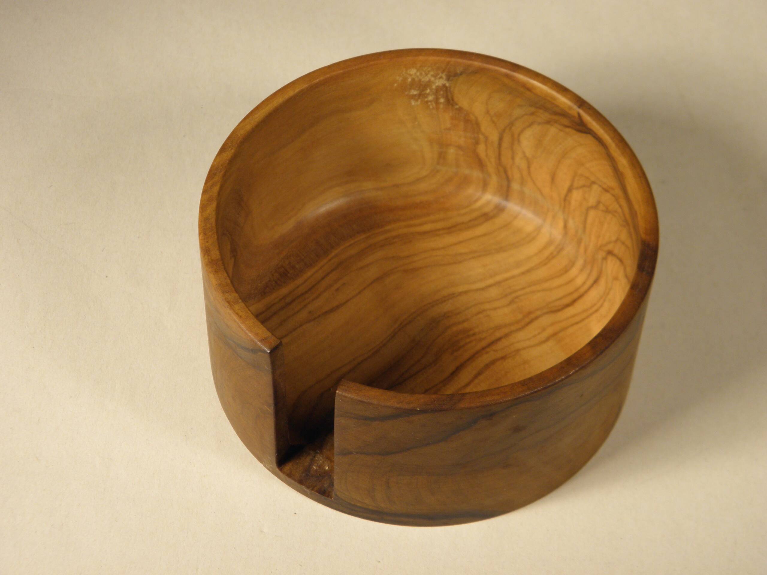 6 olive wood coasters