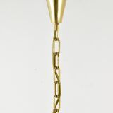 Bakalowits Vienna Grand Chandelier in Gilded Brass and Crystal Glass, Austria, 1970s