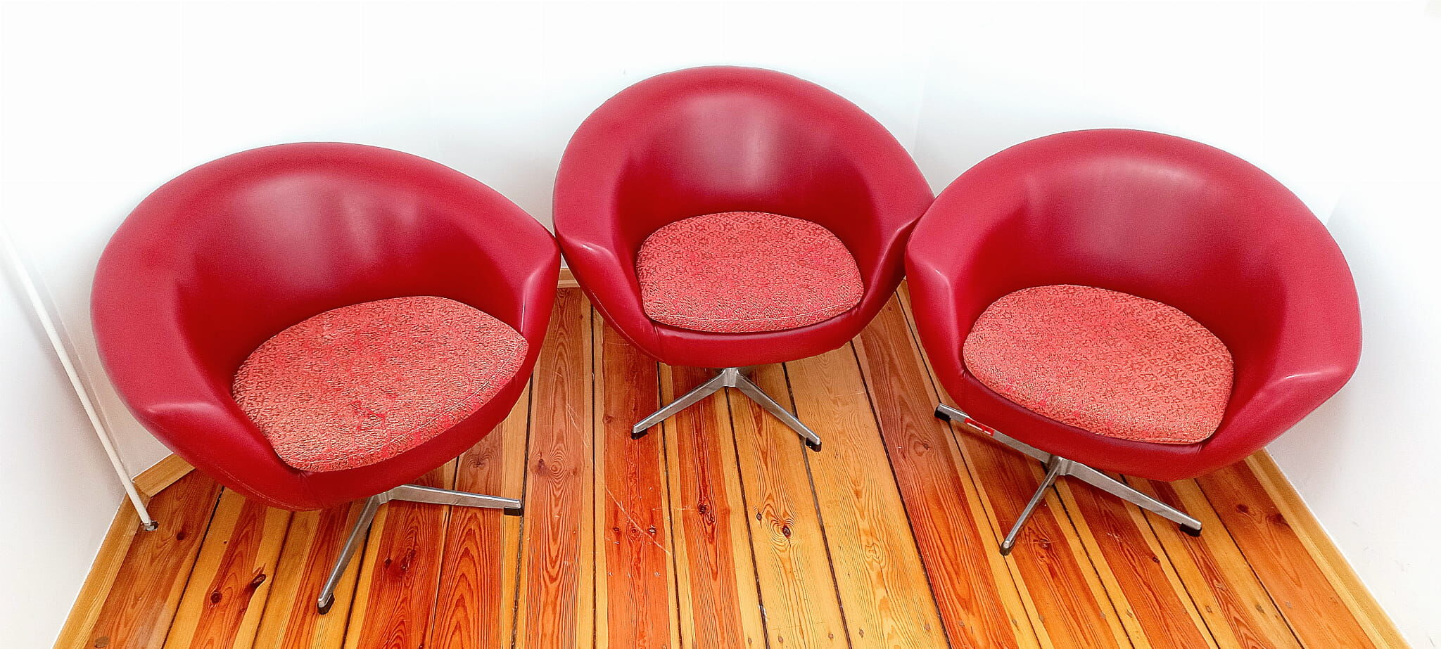 Set of swivel chairs, Czechoslovakia, 60s, Up Zavody Rousinov