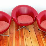 Set of swivel chairs, Czechoslovakia, 60s, Up Zavody Rousinov