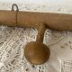 Natural wood wall coat rack