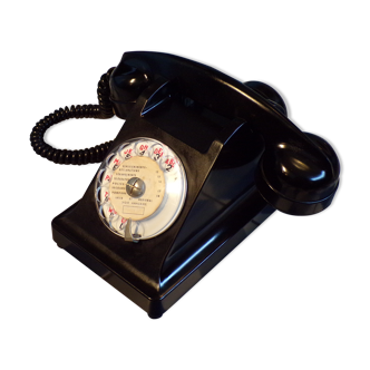 Téléphone vintage à cadran en bakélite