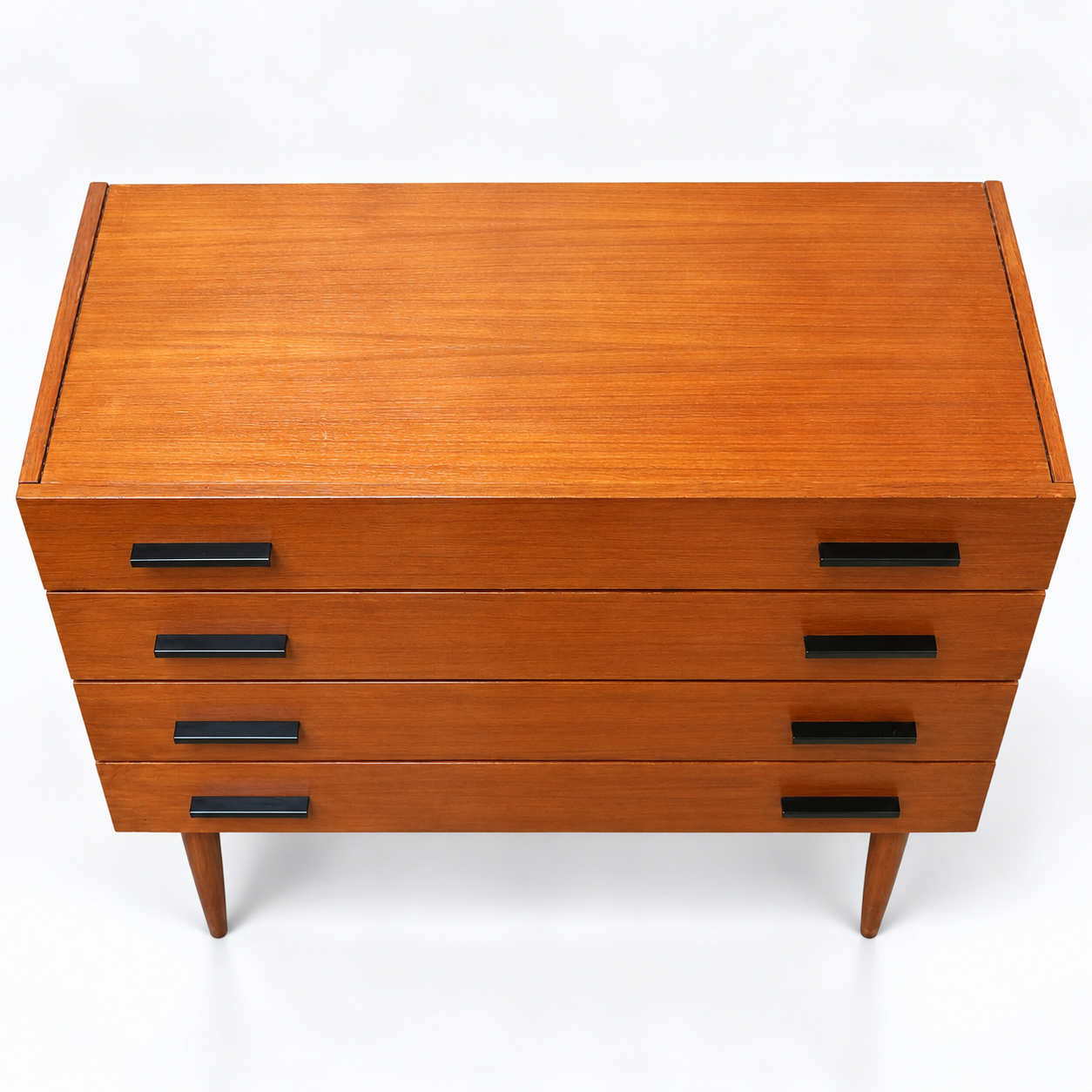 Commode vintage – commode en bois avec 4 tiroirs des années 60