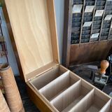 Set of 2 wooden plug boxes