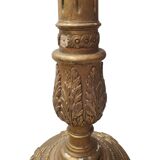 French Classic Louis XVI style Wooden Floor Lamp, mid-century