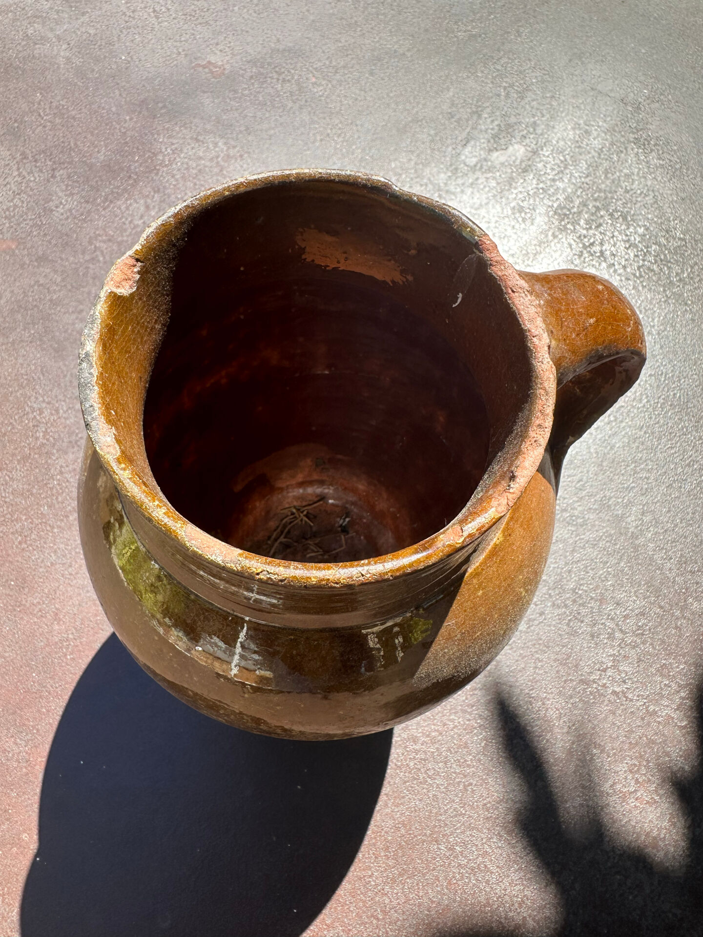 Clay pottery jug