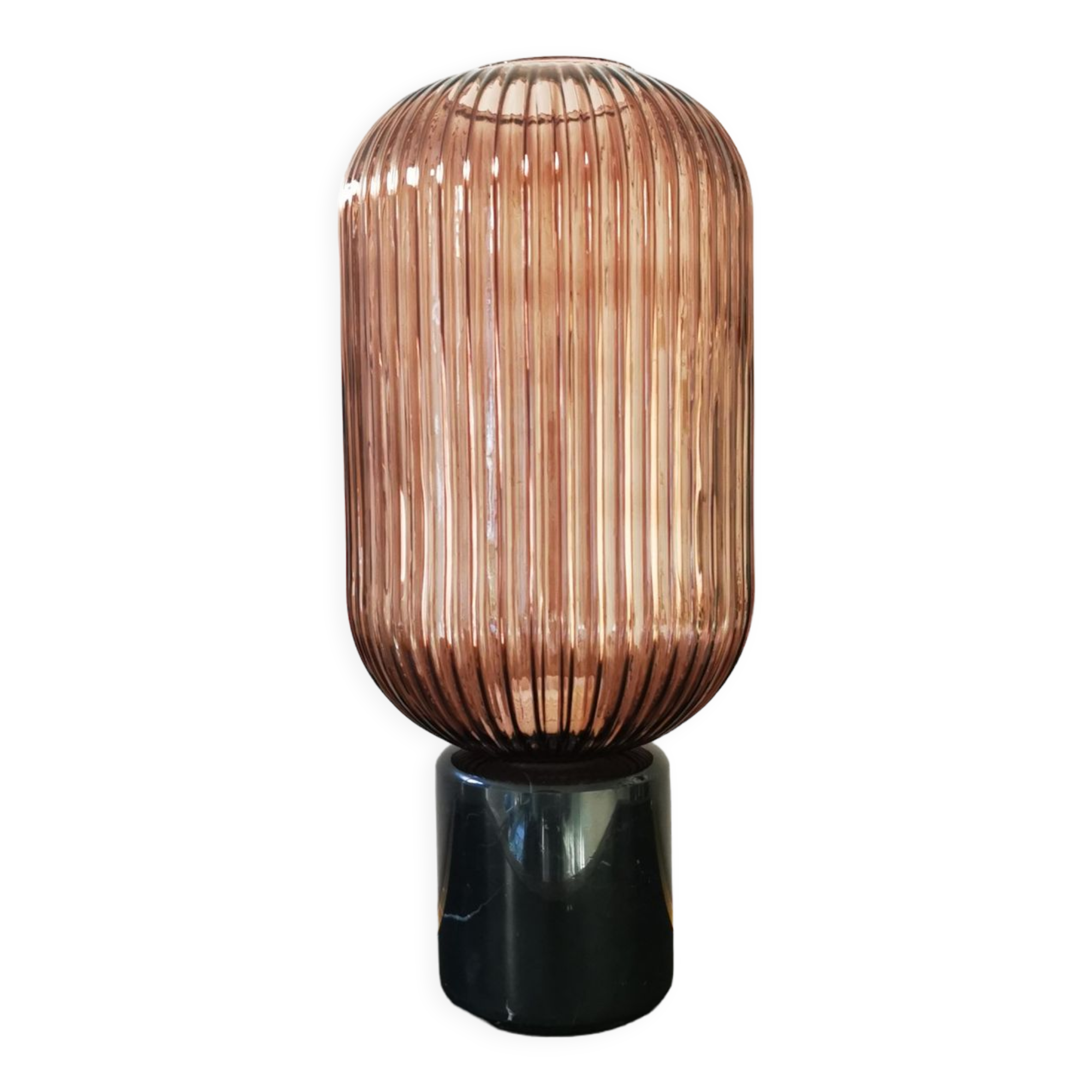 Pink marble lamp