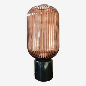 Pink marble lamp