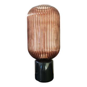 Pink marble lamp