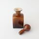 Vintage 1960s Brown Opaline Glass Bottle from Marinha Grande