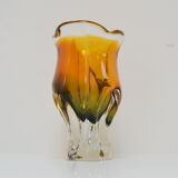 Art Glass Vase by Josef Hospodka for Glasswork Chribska,1960's.