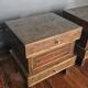 Curved stained birch bedside tables, Art Deco, Finland, 1930s