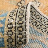 6x9 Shades Of Orange & Blue Vintage Rug, 186x289Cm