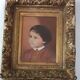 Portrait of a child signed Yvonne Hiack late 19th century 54 X 47 cm
