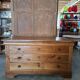 Louis Philippe 19th-century chest of drawers in solid walnut.
