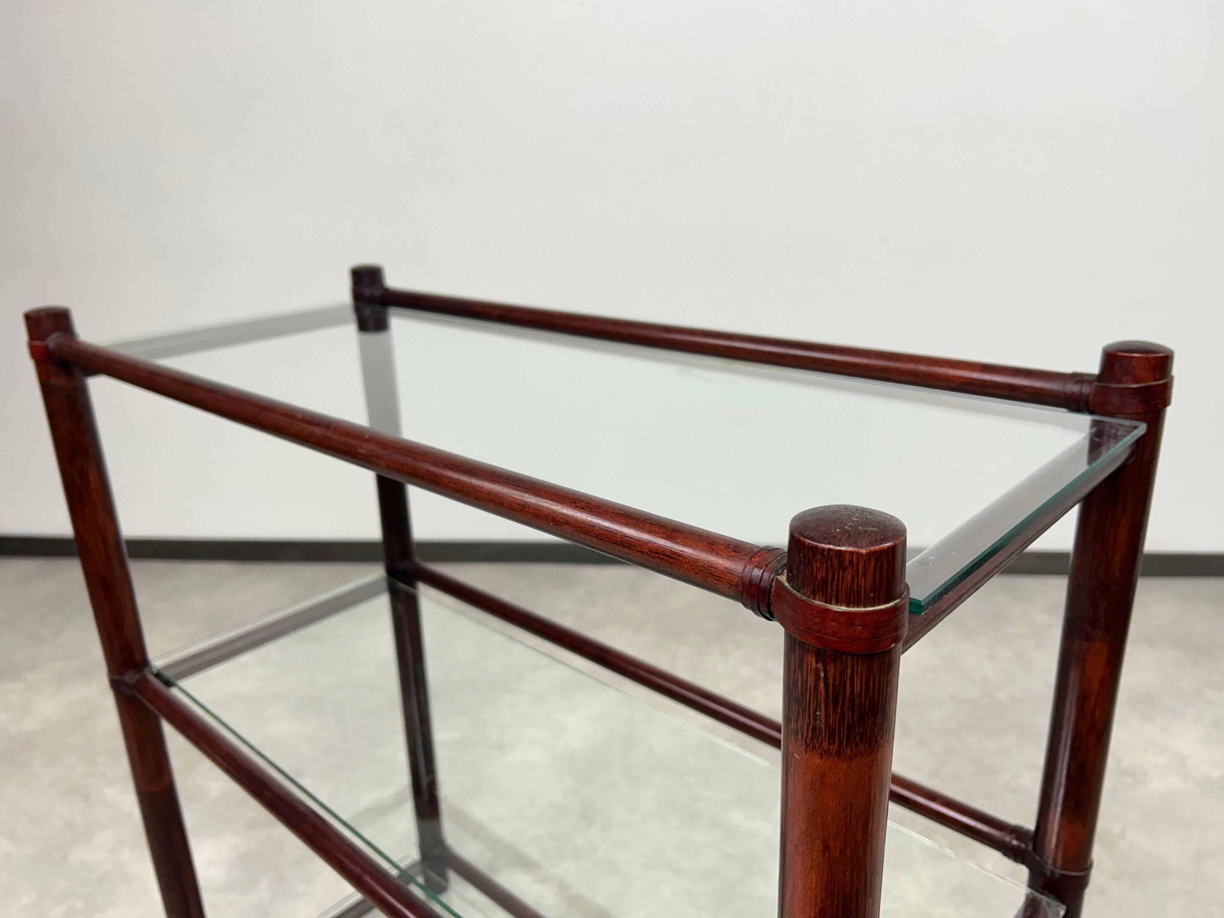 Mid-century bamboo shelf by Gervasoni