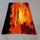 Scandinavian wool carpet year 1970
