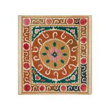 Vintage Turkish hand-knotted rug 130x136 cm