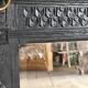 1920s mirror in dark grey painted oak