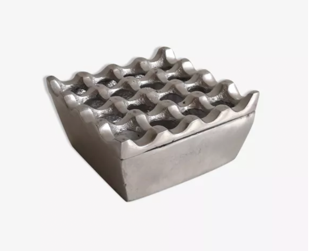 Scandinavian metal ashtray, Backstorm and Ljungberg 1970